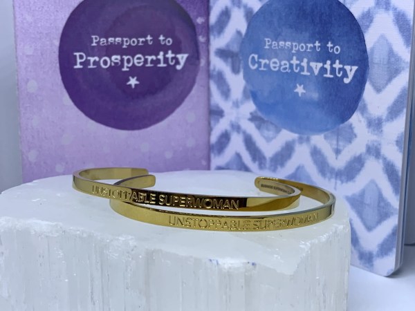 Unstoppable Superwoman Cuff Bangle Gold (Jewellery) - Image 2