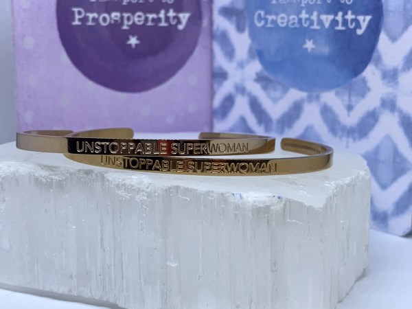 Unstoppable Superwoman Cuff Bangle Rose Gold (Jewellery) - Image 2
