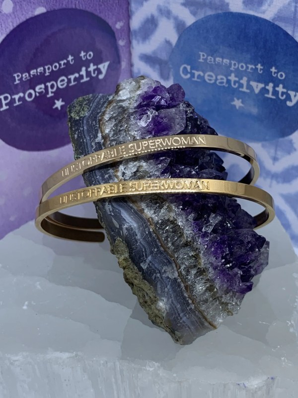 Unstoppable Superwoman Cuff Bangle Rose Gold (Jewellery)